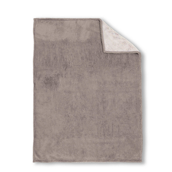 biberna Sherpa Wohndecke taupe, 150x200 cm