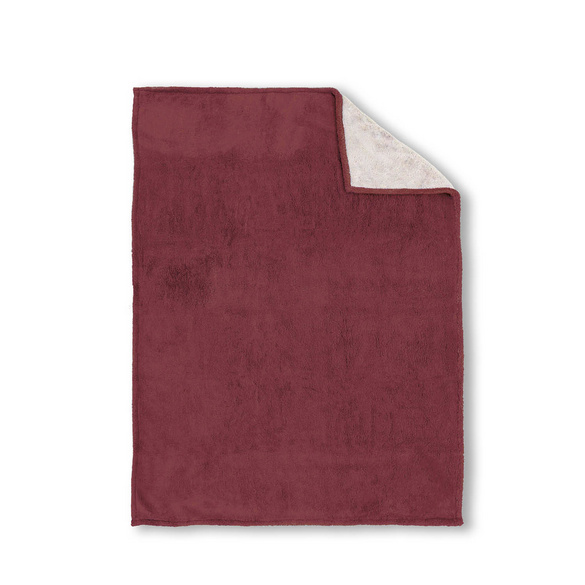 biberna Sherpa Wohndecke burgund, 150x200 cm