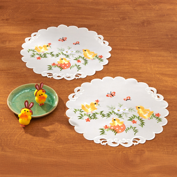 Deckchen "Küken" 2er-Set