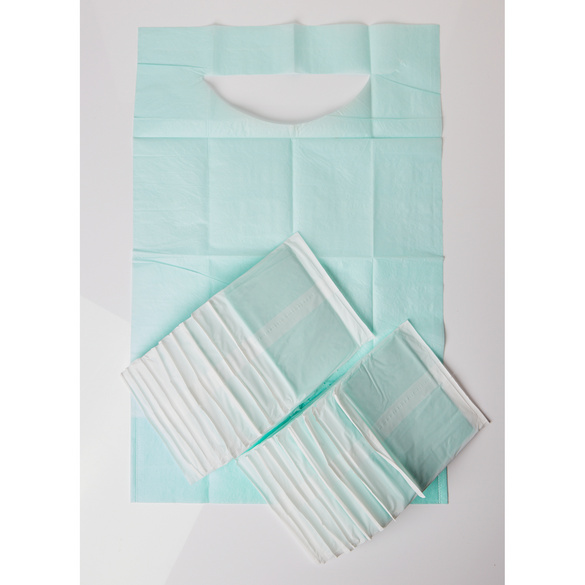 Einweg-Lätzchen mit Auffangtasche 20er-Set