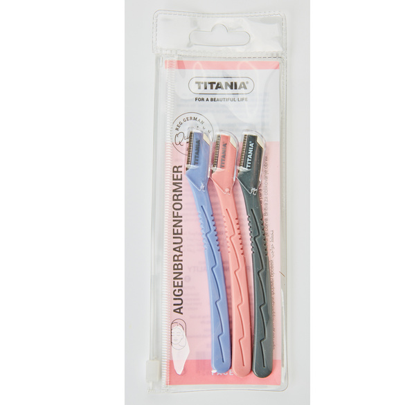 3er Set Augenbrauen Rasierer Titania
