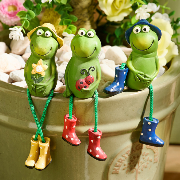 Kantensitzer "Frösche" 3er-Set