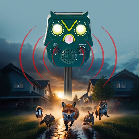 Solar-Ultraschall-Tierbwehr