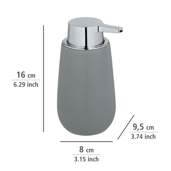 WENKO Waschtisch-Set "Badi" Grau, 2-tlg.
