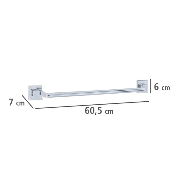 Vacuum-Loc® Badetuchstange „Quadro Uno“, Edelstahl WENKO