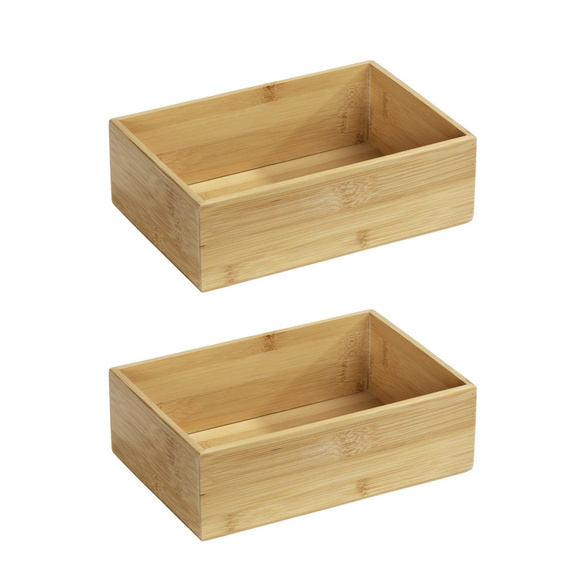 Ablage „Terra“ L, 2er Set, Bambus WENKO