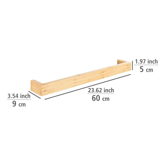 Handtuchstange „Bambusa“, 60 cm, Bambus WENKO