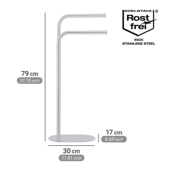 Handtuchständer „Levante“, Edelstahl glänzend WENKO