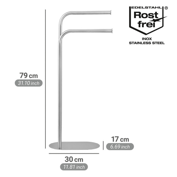 Handtuchständer „Levante“, Edelstahl satiniert WENKO