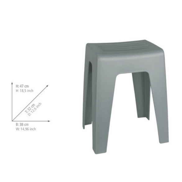 Badhocker Kumba Grau WENKO