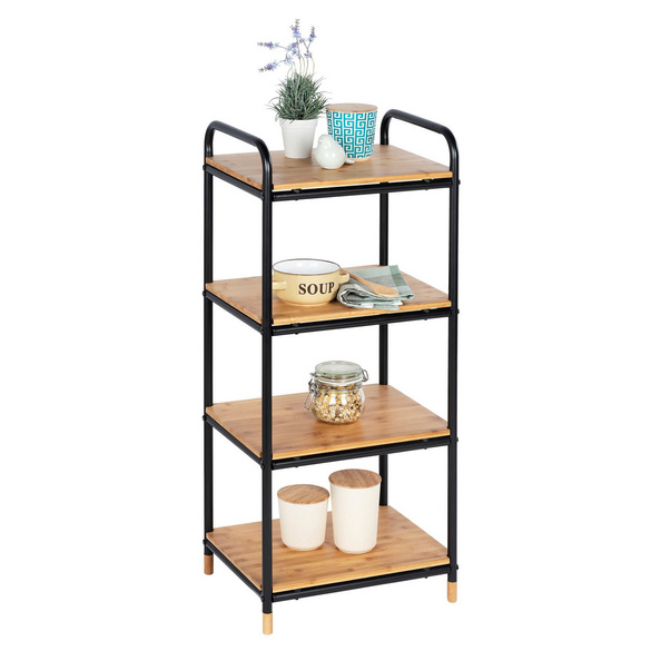 Regal Loft 4 Etagen aus Bambus WENKO