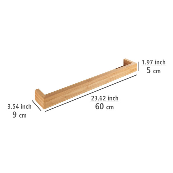 Wandregal Bambusa 60 cm aus Bambus WENKO
