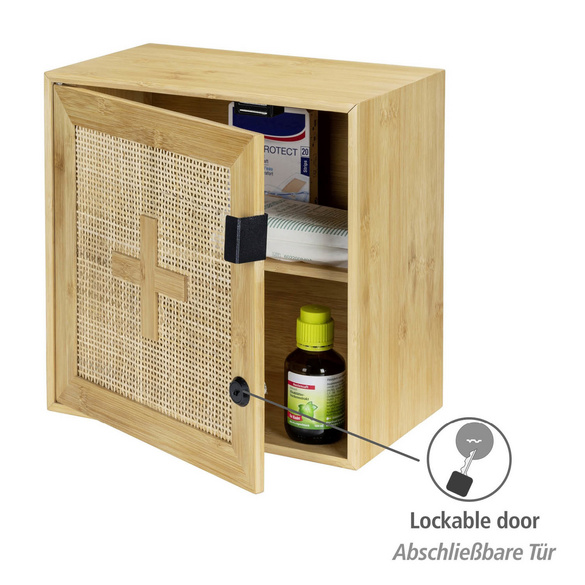 Medikamentenschrank Allegre aus Bambus & Rattan WENKO