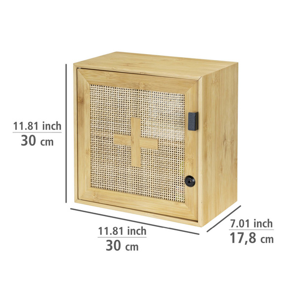 Medikamentenschrank Allegre aus Bambus & Rattan WENKO