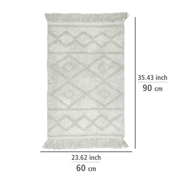 Badematte Urla, 60×90 cm aus Bio-Baumwolle WENKO