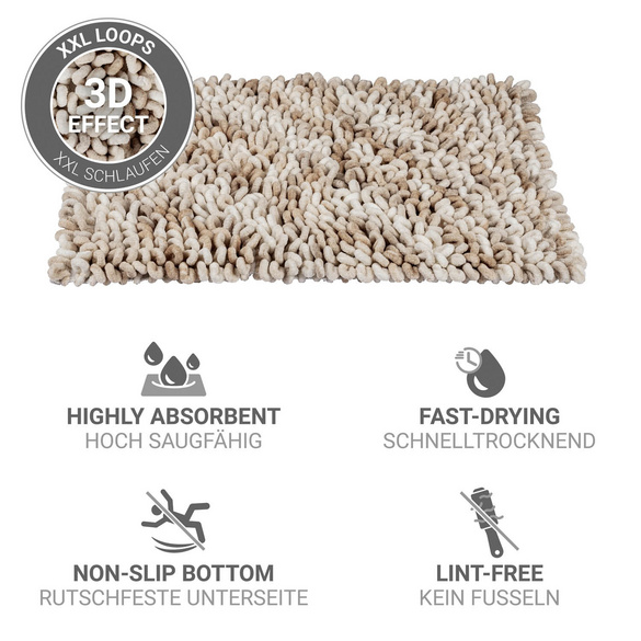 Badteppich Lerici weiß-beige WENKO