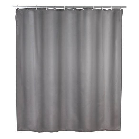 Duschvorhang Anti-Schimmel „Uni Grey“ WENKO