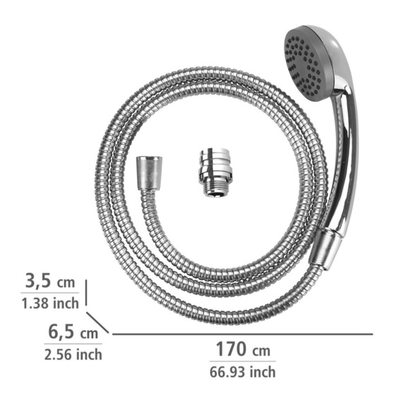 Waschbeckenbrause, mit Easy-Clip Schiebefunktion WENKO