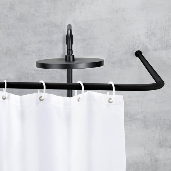 Winkelstange Universal Schwarz WENKO