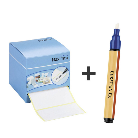 Etiketten-Ex & Haftetiketten 4-teilig MAXIMEX