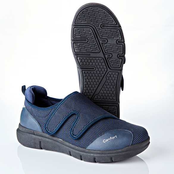 Komfort-Schuh mit Klettverschluss blau