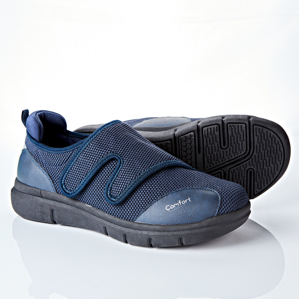 Komfort-Schuh mit Klettverschluss blau