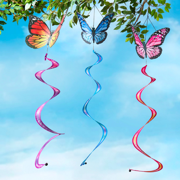 Windspiel Schmetterlinge 3er-Set