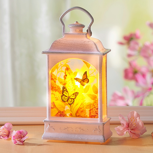 Laterne "Sommer" weiß