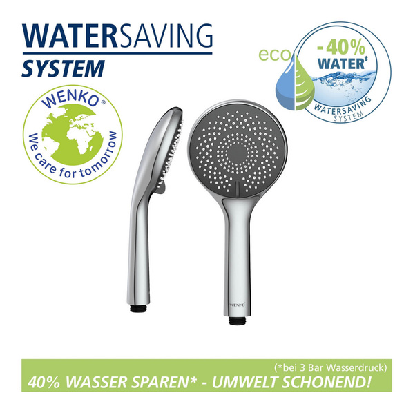 Brauseset „Watersaving“ Chrom 70 cm WENKO