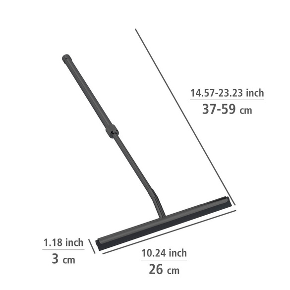 Teleskop Badezimmerwischer Schwarz WENKO