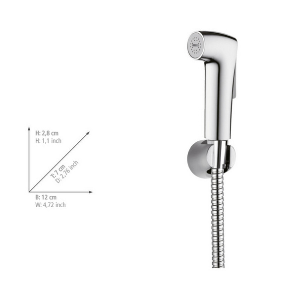 Bidet-Set „Watersaving“ inkl. Handbrause & Wandhalterung WENKO