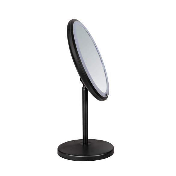 LED Stand-Kosmetikspiegel „Onno“ Schwarz WENKO