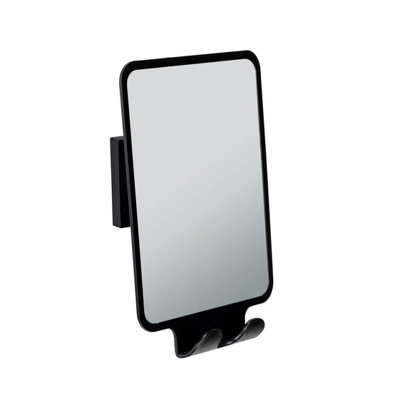 Vacuum-Loc® Antibeschlagspiegel „Quadro“ Schwarz WENKO