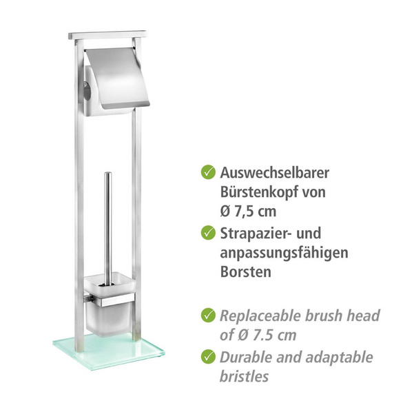 Stand WC-Garnitur "Debar" Edelstahl matt WENKO