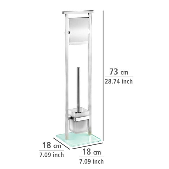 Stand WC-Garnitur "Debar" Edelstahl matt WENKO