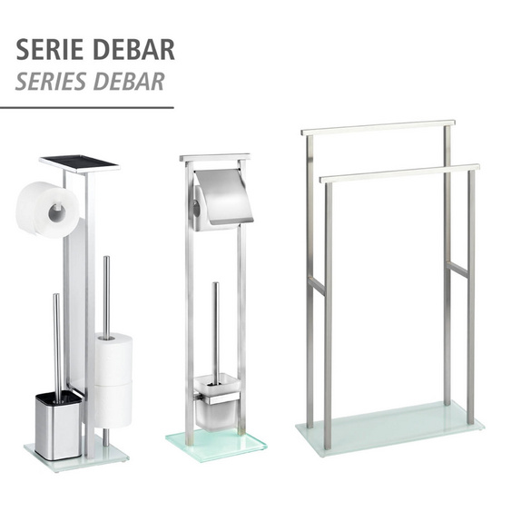Stand WC-Garnitur "Debar" Edelstahl matt WENKO