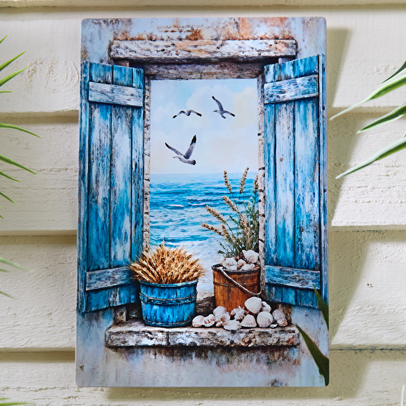 Wanddeko "Fenster zum Meer"