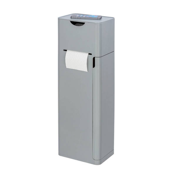 Stand WC-Garnitur „Imon 6-in-1“ mit Ablage Grau matt WENKO