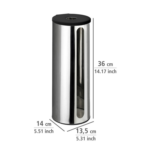 Turbo-Loc® Ersatzrollenhalter „Detroit“ Edelstahl WENKO