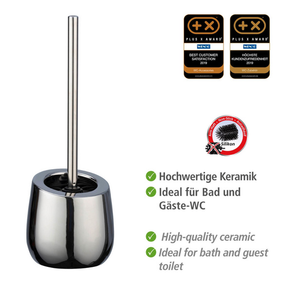WC-Garnitur „Badi“ Chrom Keramik WENKO