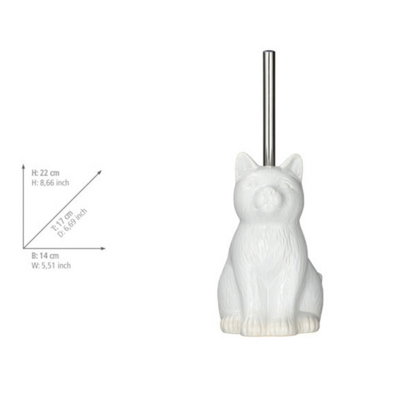WC-Garnitur „Cat“ Weiß Keramik WENKO