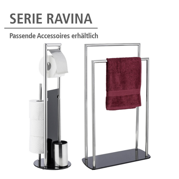 WC-Garnitur & Handtuchständer „Ravina“ 3in1 WC-Set WENKO