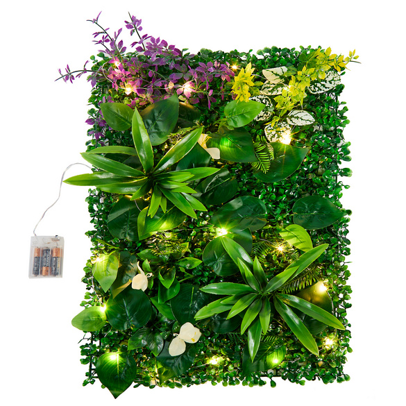 Pflanzenwand "Tropen" mit LED