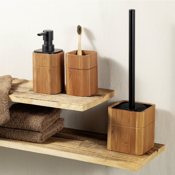 WC-Garnitur „Serro“ aus stabilem Bambus WENKO