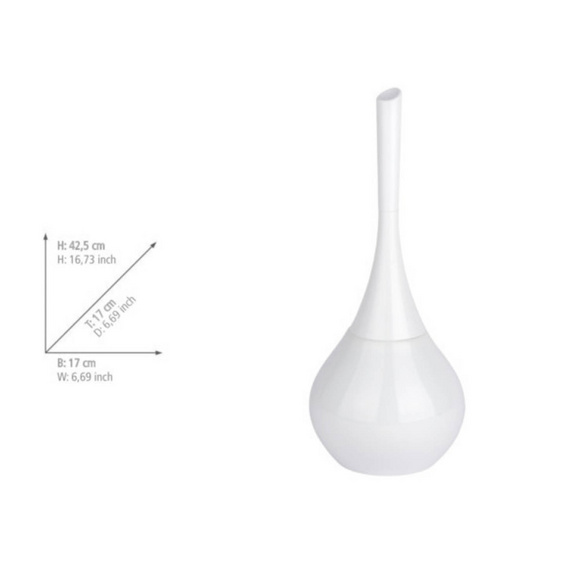 WC-Garnitur „Flakon“ Weiß Keramik WENKO