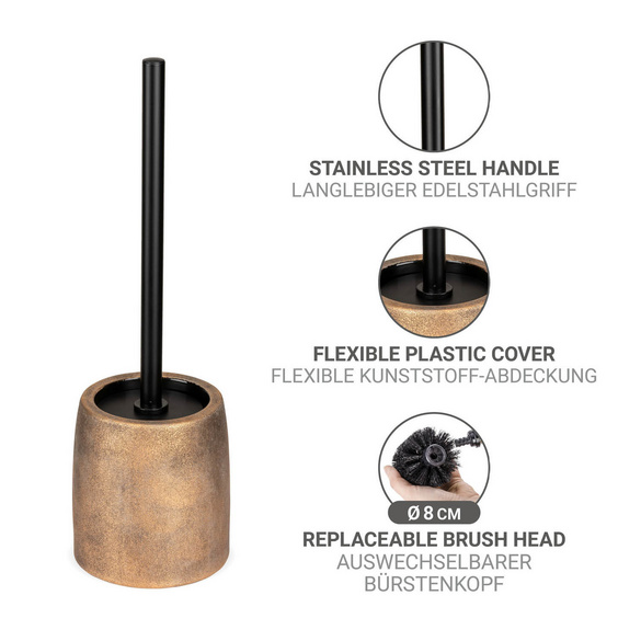 WC-Garnitur „Tremea“ Bronze Keramik WENKO