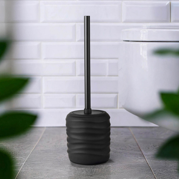 WC-Garnitur „Illana“ Schwarz Soft-Touch WENKO