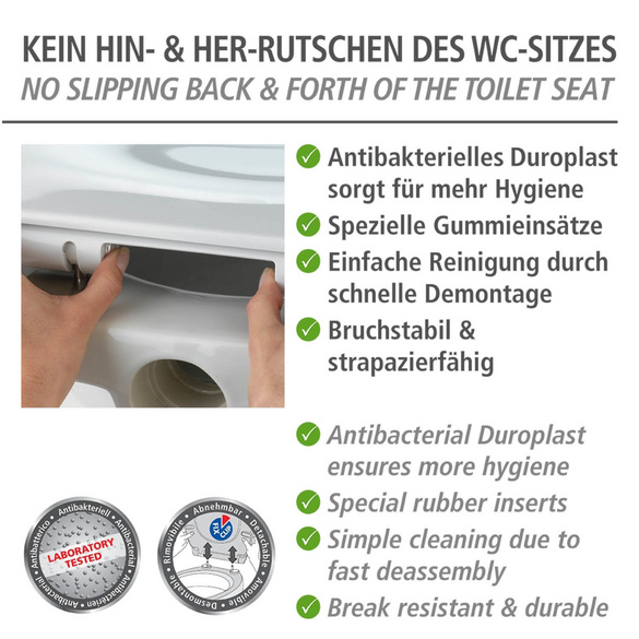 Premium WC-Sitz „Muschel“ Duroplast WENKO