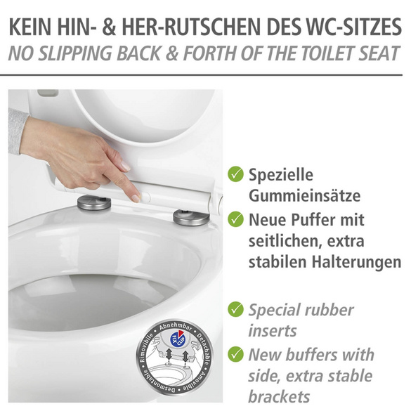 WC-Sitz „Rieti“ Duroplast Weiß WENKO