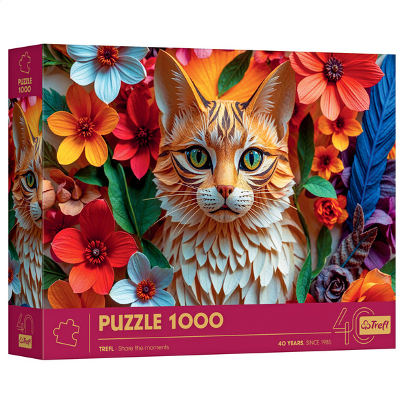 Puzzle 1000 Teile "Jubiläums Katze"